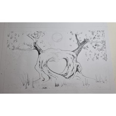 "CUOR D'ULIVO" bottiglia 0,50 lt olio extravergine d'oliva camp.2024/2025