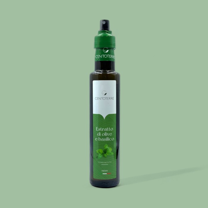 Condimento - estrazione di olive e basilico 0,25 lt Condimento - estrazione di olive e basilico 0,25 lt