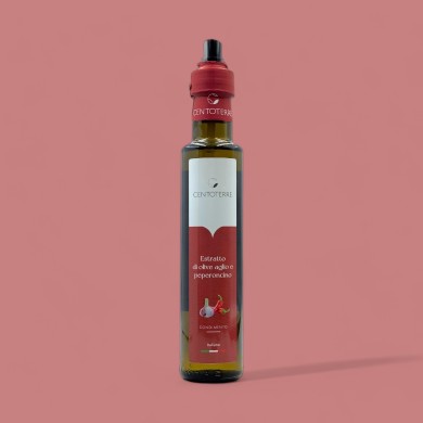 Condimento - estrazione di olive, aglio e peperoncino 0,25 lt Condimento - estrazione di olive, aglio e peperoncino 0,25 lt