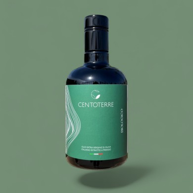 Bottiglia da 0,50 lt olio extravergine d'oliva BIOLOGICO