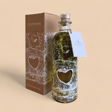 "CUOR D'ULIVO" bottiglia 0,50 lt olio extravergine d'oliva camp.2024/2025